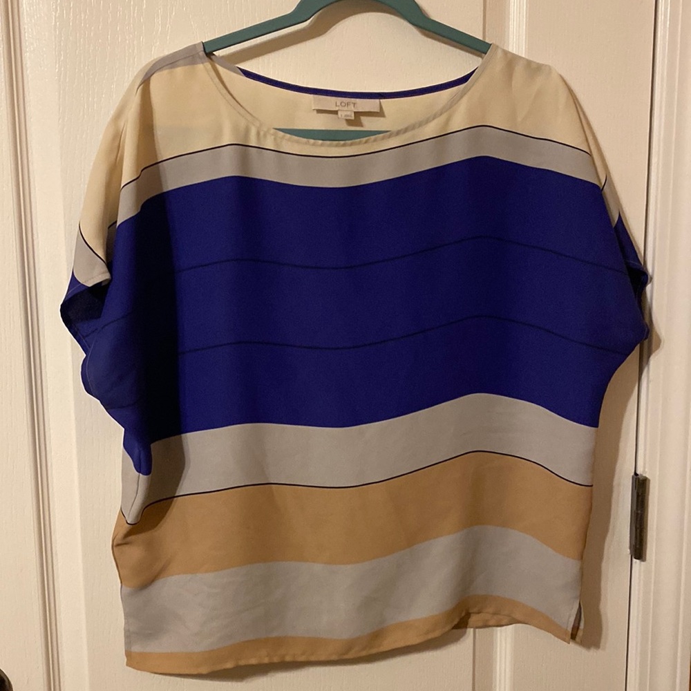 Purple striped loft top